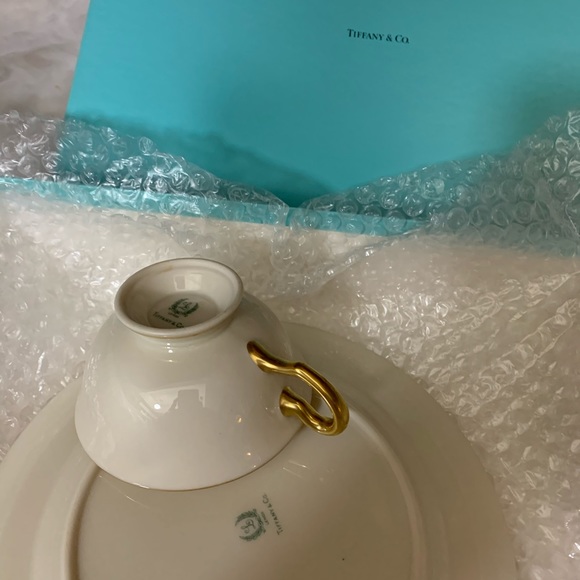 Tiffany & Co. Other - Tiffany&co lunch 1 cup 1 snack plate set.